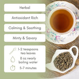 Organic Sage Loose Leaf Tea - 1oz Bag (Approx. 15 Servings) | Full Leaf Tea Co.