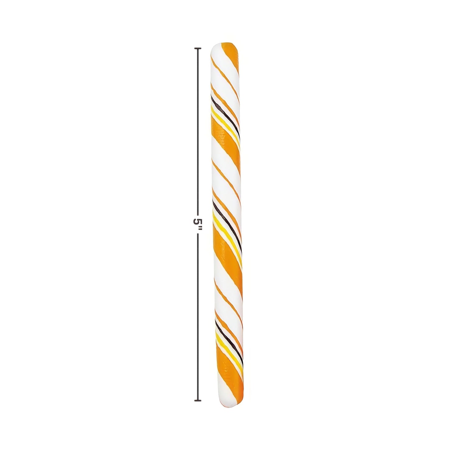 Fun Express Halloween Candy Cane Sticks 80 Count - Orange Flavored Bulk Candy Individually Wrapped for Party Favors | Perfect Halloween Treats