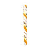 Fun Express Halloween Candy Cane Sticks 80 Count - Orange Flavored Bulk Candy Individually Wrapped for Party Favors | Perfect Halloween Treats