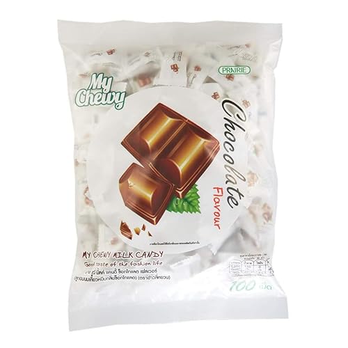 My Chewy Milk Candy, Soft Chewy Candy 100 tablet, Size 360g (Chocolate)