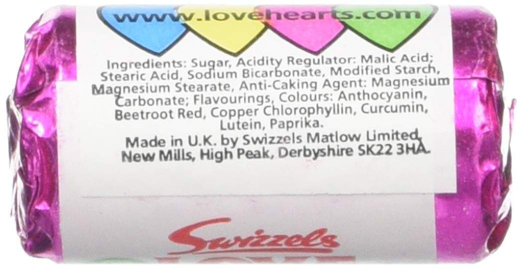 Swizzels Matlow Mini Love Heart Roll 25 Rolls