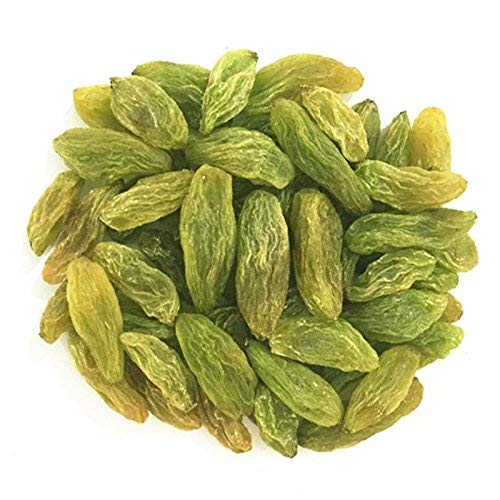 Aiva Green Raisins | Dried Green Grapes | Seedless Dried Fruit for Snacking, Baking, and Cooking - 2 LB