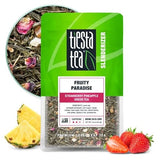 Tiesta Tea - Fruity Paradise, Strawberry Pineapple Green Tea, Premium Loose Leaf Blend, Tropical Fruit Flavor, Medium Caffeine, Hot or Iced, 20-25