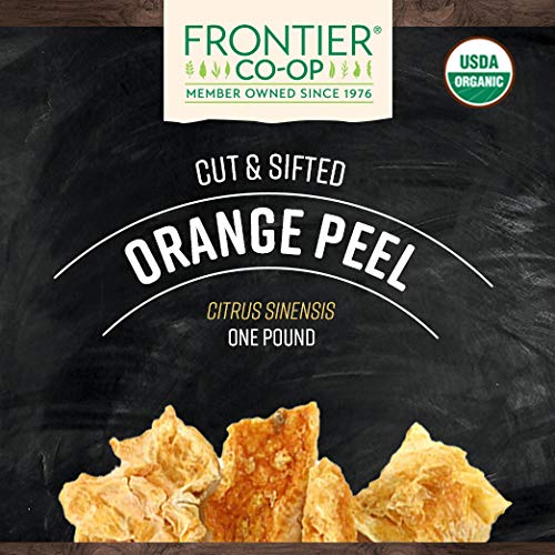 Frontier Co-op Organic Bulk Orange Peel, 1 lb