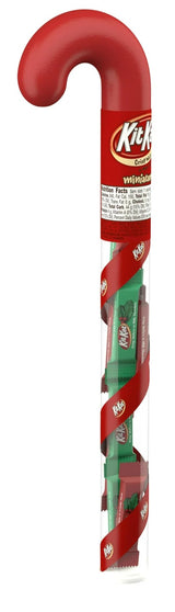 Chocolate Wafer Filled Candy Cane Tubes - Pack of 3 - Smiling Sweets - Great for Stocking Stuffers and Sharing with Friends and Family this Holiday
