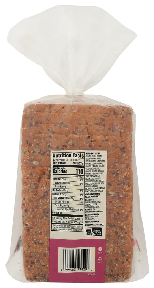 365 by Whole Foods Market Organic Early Bird Bread, 22 OZ