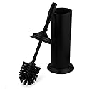 Splash Home Kolva Stainless Steel Toilet Brush with Holder, Bowl Scrubber with Durable Cleaning Bristles, Hidden Brush with Splash Protective Disc