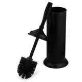 Splash Home Kolva Stainless Steel Toilet Brush with Holder, Bowl Scrubber with Durable Cleaning Bristles, Hidden Brush with Splash Protective Disc