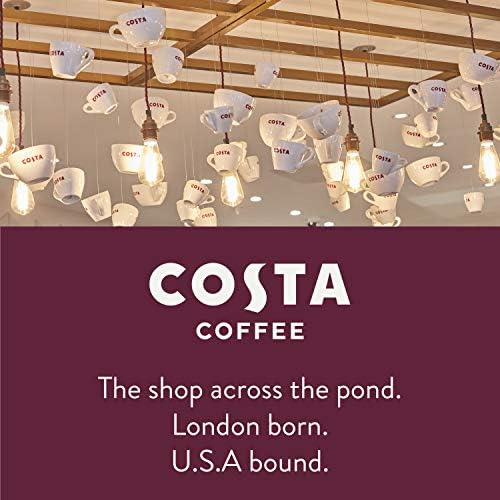 Costa Coffee Ground Medium Roast 12 Oz Bag, Caramel & Nutty Flavor, Perfect for Drip, 100% Columbia Arabica Beans, Smooth