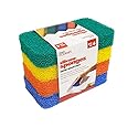 Handy Gourmet Silicone Sponges Kitchen and Dish Scrubber, Fragrance, Mildew, Odor Free, Multi (JB8489S3) (Set of 4)