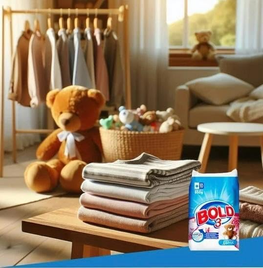 Bold 3 Powder Laundry Detergent, 850g, 3 Pack