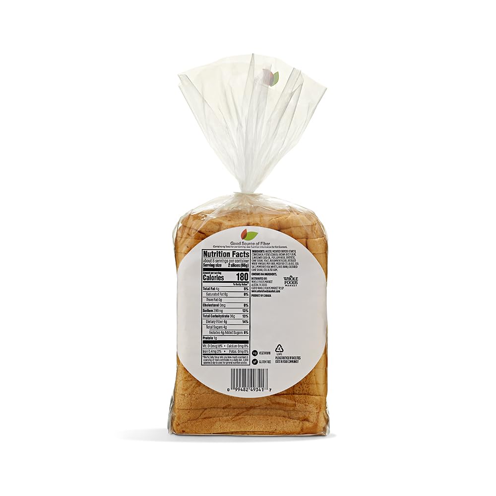 365 by Whole Foods Market, Bread White Gluten-Free, 20 Ounce