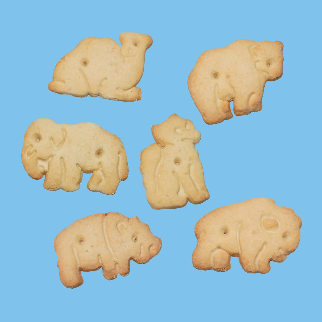 Happy Snacks Animal Crackers - Plant Based Ingredients, Animal Crackers Snack Packs, Nut & Peanut Free, Fortified with Essential Vitamins & Minerals