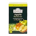Ahmad Tea Black Tea, Apple Refresh Teabags, 20 ct (Pack of 1) - Caffeinated & Sugar-Free