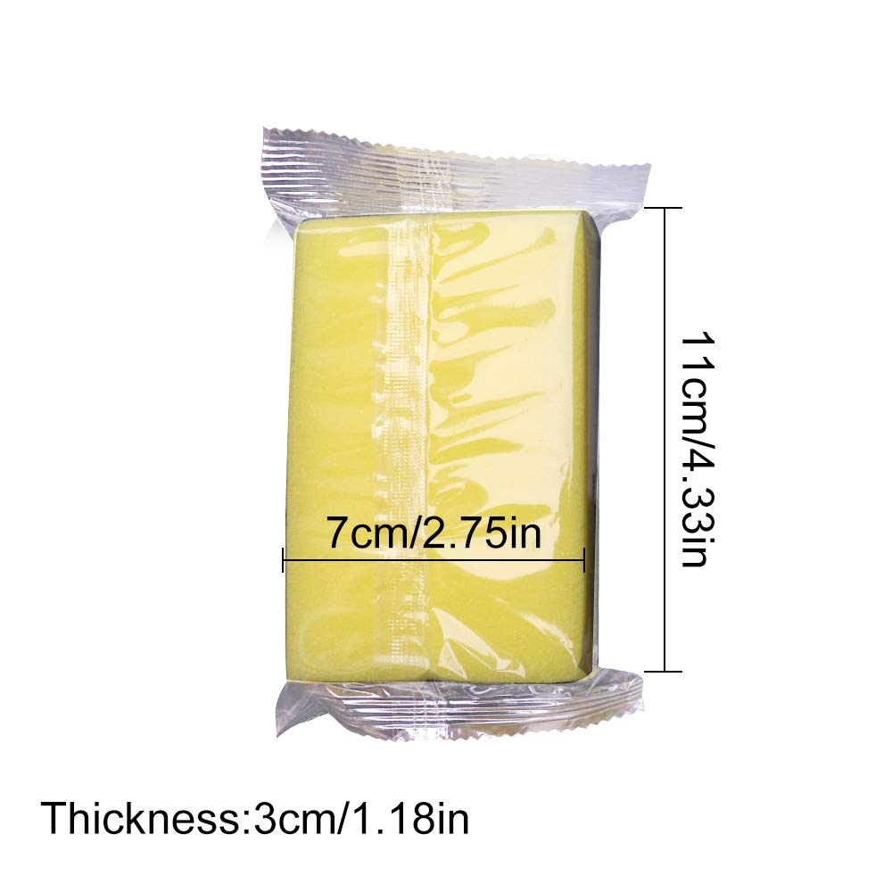 Sponge Individually Wrapped?Kitchen Dishwashing Sponge Scouring Pad Dishcloth Suitable for Travel Apartments Set of 24 PCS