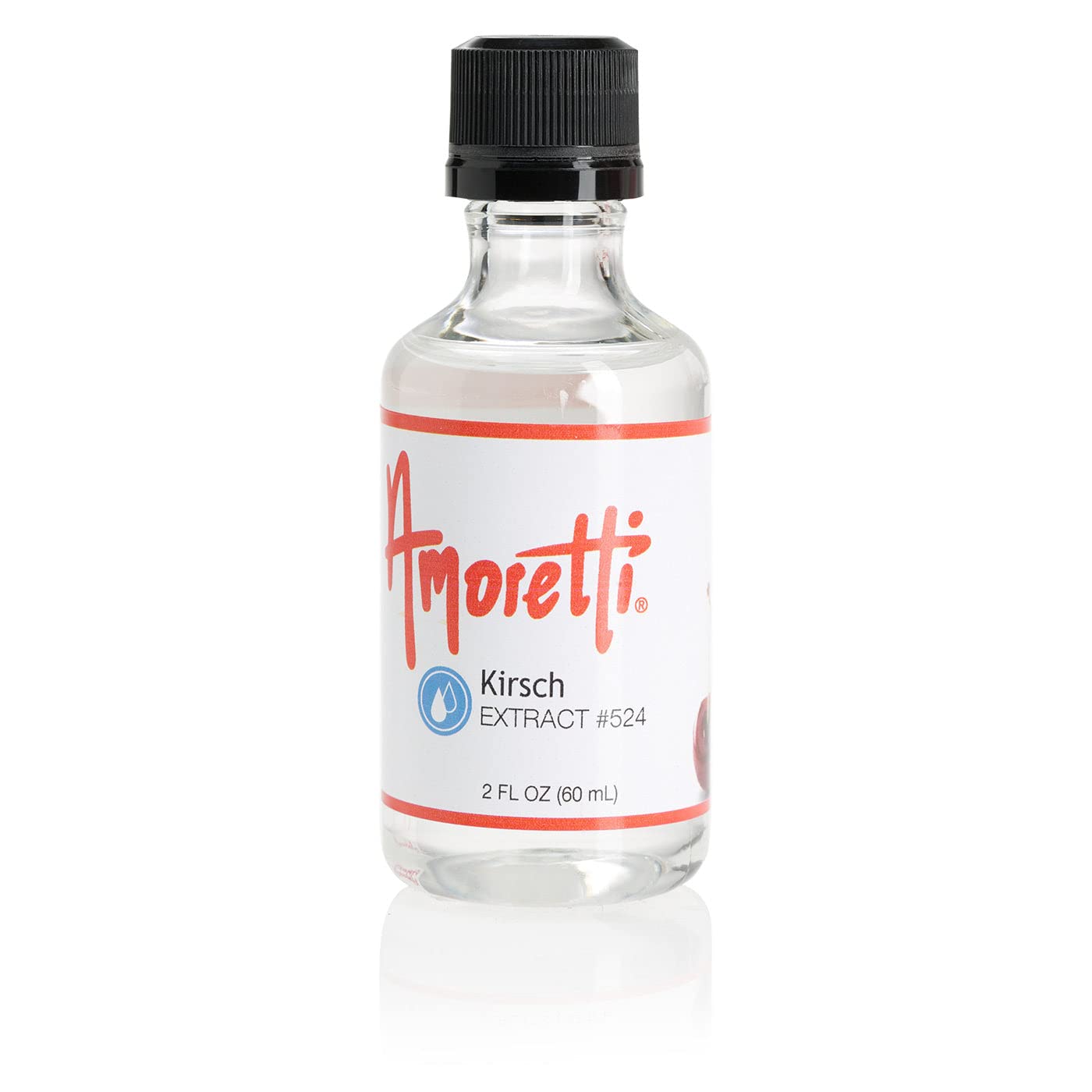 Amoretti - Kirsch Extract Water Soluble 2 oz - Highly Concentrated & Perfect For Pastry, Savory, Brewing, and more, Preservative Free, Vegan, Kosher