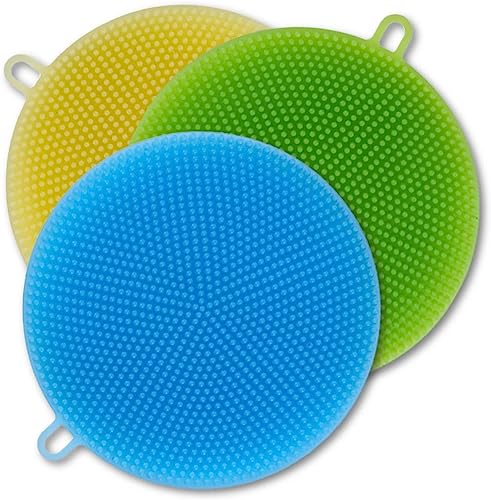 MJDFS, Silicone Sponge for Dish Washing, Dishwasher Safe, Heat Proof and BPA Free, Kitchen Cleaning Sponges for Light Cleaning Tasks, Double Sided