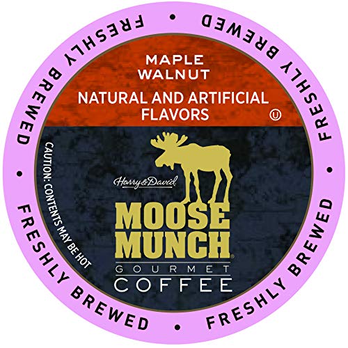 Harry & David Moose Munch Coffee in Single Serve Cups, 36 Count (Maple Walnut)