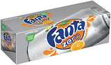 Fanta Fridge Zero Pack Cans, Orange, 12 Ounce (Pack of 12) by Fanta