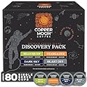 Copper Moon Single Serve Coffee Pods for Keurig K-Cup Brewers, Light, Medium & Dark Roast, Discovery Variety Pack, 80 Count