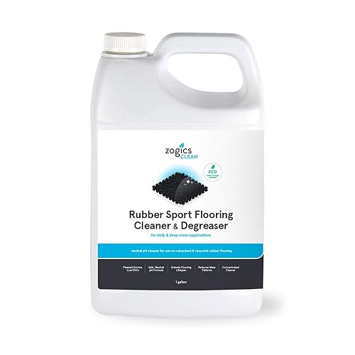 Zogics Rubber Flooring Cleaner and Degreaser - Cleaner Concentrate and Heavy Duty Degreaser for Rubber Floors and Mats, Biodegradable and Non Toxic