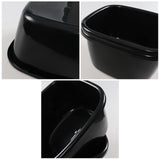 Gloreen 18 Quart Deep Wash Basins 2 Packs, Plastic Square Dish Pan Tub, Black