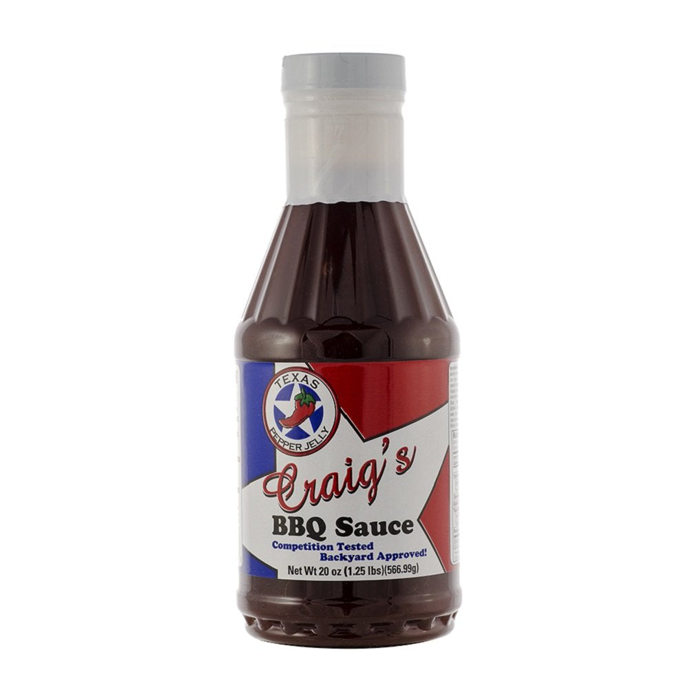 Texas Pepper Jelly Craig's BBQ Sauce (Pack of 2)