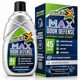 SWEAT X Max Odor Defense Laundry Detergent Liquid - Natural Washing Detergent for Activewear & Gym Clothes - Laundry Detergent for Sensitive Skin