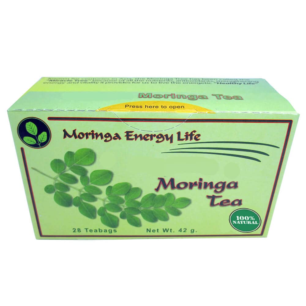 Moringa Tea Bags Original 28 (Keto, Detox, Paleo, Vitamin & Minerals, Vegan, Gluten-Free, Non-GMO, Caffeine-Free)