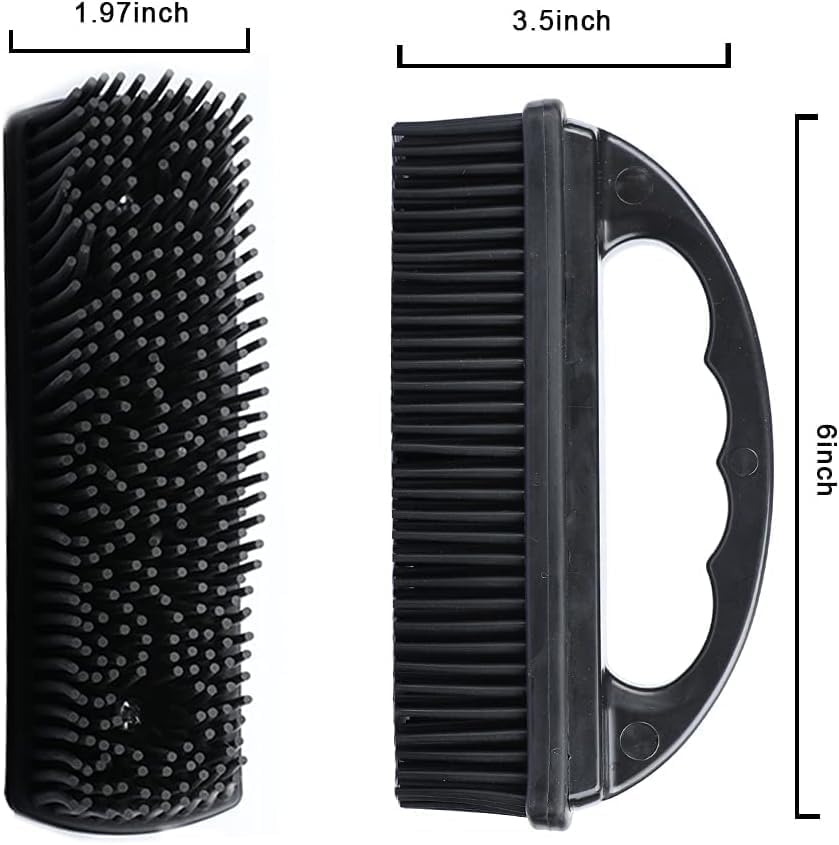 Godiyyer Rubber Pet Cat Dog Hair Removal Brush Lint & Hair Remover Brush,Silicone Lint and Debris Remover for Cleaning, Grooming and Fur Removal