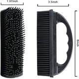 Godiyyer Rubber Pet Cat Dog Hair Removal Brush Lint & Hair Remover Brush,Silicone Lint and Debris Remover for Cleaning, Grooming and Fur Removal