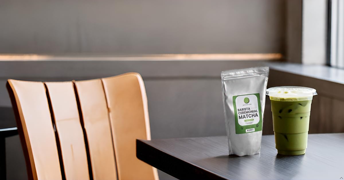 Matcha.com Ceremonial Barista Matcha Powder 1.1 lb (500g) - Premium Japanese Green Tea for Cafes, Restaurants & Foodservice, Easy Preperation