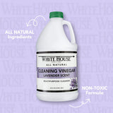 White House Cleaning Vinegar, Natural, Safe Multi-Purpose Home Cleaner (64 Fl Oz (Pack of 1), Lavender)