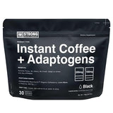Strong Coffee Co. Instant Black Coffee | Premium Organic Coffee with Nootropics & Adaptogens, NeuroFactor®, L-Theanine, Ashwagandha, Reishi & MCT Oil