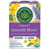 Traditional Medicinals Organic Smooth Move Laxative Tea, 16 Tea Bags (Pack of 1)