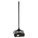 Rubbermaid Commercial Products Dustpan with Long Handle Plastic Black Compatible with Any Broom for Lobby/Restaurant/Office/Home/Dog Pooper Scooper