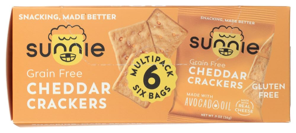 Sunnie, Crackers Cheddar 6Ct Multipack, 0.9 Ounce