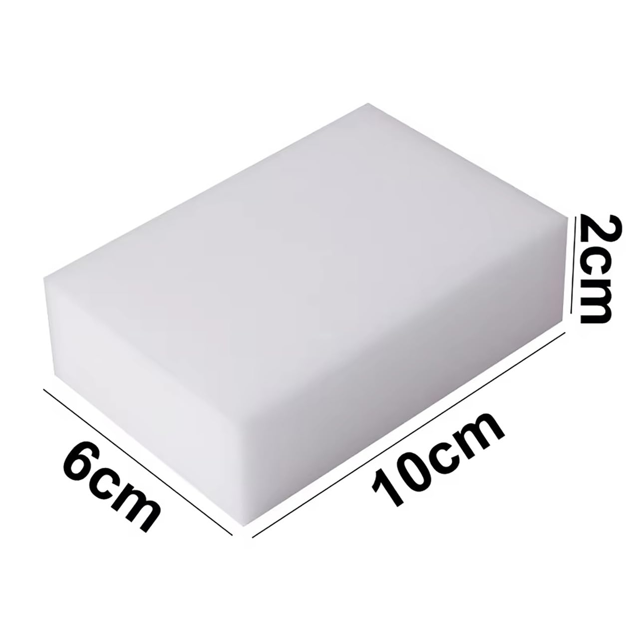 Magic Cleaning Eraser Sponges, White Melamine Foam Blocks, 100 Pack