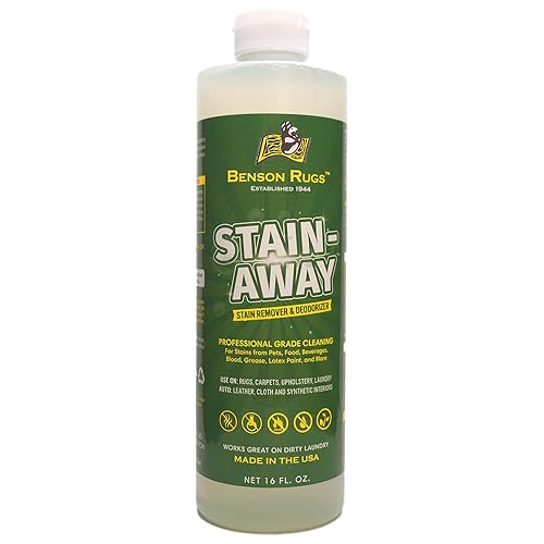 Stain-Away Rug, Carpet & Upholstery Stain Remover-Deodorizer by Benson Rugs - 16 fl oz
