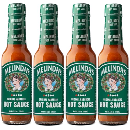 Melinda’s Original Habanero Hot Sauce - Gourmet Habanero Sauce - Made with Fresh Peppers, Carrots, Onion, Vinegar & Garlic - Keto, Vegan, Gluten Free