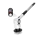 Electric Spin Scrubber, Electric Cleaning Brush, Multifunctional 360 Automatic Rotation Cordless Spin Scrubber with 7 Replaceable Brush Heads