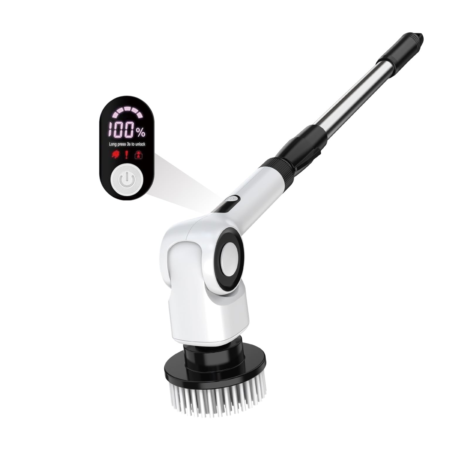 Electric Spin Scrubber, Electric Cleaning Brush, Multifunctional 360 Automatic Rotation Cordless Spin Scrubber with 7 Replaceable Brush Heads
