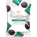 RUSSEL STOVER MINT PATTY IN DARK CHOCOLATE INDIVIDUALLY WRAPPED (6 BAGS, Mint Dark Chocolate)