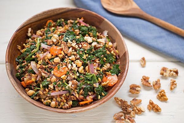 Multi-Grain Blend, 10 lb - 7 Whole Grain Mix with Sprouted Brown Rice, Farro, Spelt & Barley - Hearty Nutty Grain Blend by Woodland Gourmet