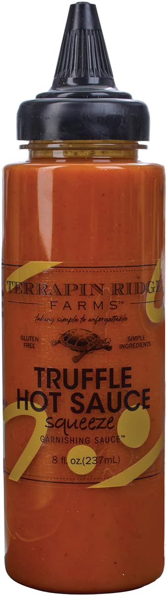 Terrapin Ridge Farms Gourmet Truffle Hot Sauce, Spicy and Earthy Condiment - 8 oz Bottle