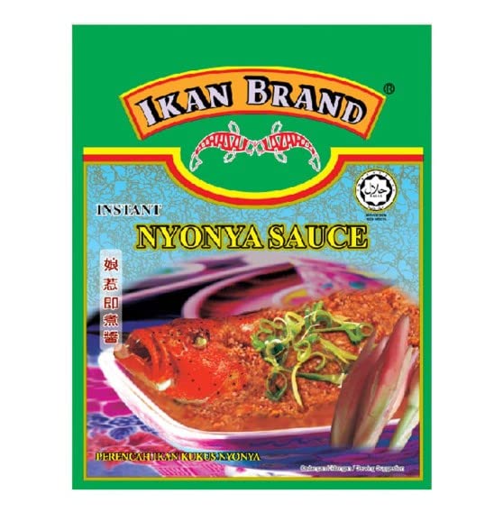 Ikan Brand Instant Nyonya sause 200g - With various distinct spices and cooking techniques used by the Malay community. It has similarly tangy