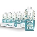Pirq, 21g Dairy Free Protein Shake, 25 Superfoods, 0g Sugar, Plant-Based Protein Drink, Gluten-Free, Vegan, Kosher, Keto, Low Carb, Low Calorie (12