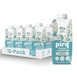 Pirq, 21g Dairy Free Protein Shake, 25 Superfoods, 0g Sugar, Plant-Based Protein Drink, Gluten-Free, Vegan, Kosher, Keto, Low Carb, Low Calorie (12