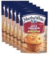 Martha White Apple Cinnamon Muffin Mix, 7 oz - Palatize Pack of 6