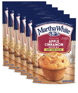 Martha White Apple Cinnamon Muffin Mix, 7 oz - Palatize Pack of 6